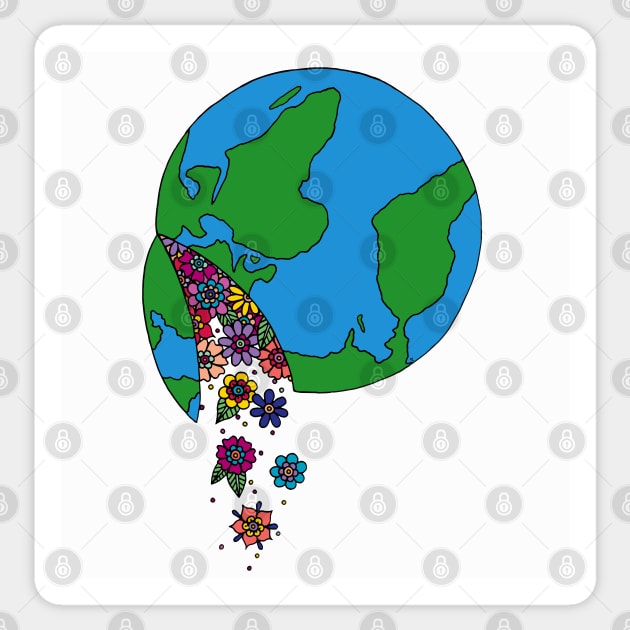 Beautiful Earth Sticker by HLeslie Design